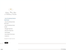 Tablet Screenshot of lotusthai.co.za